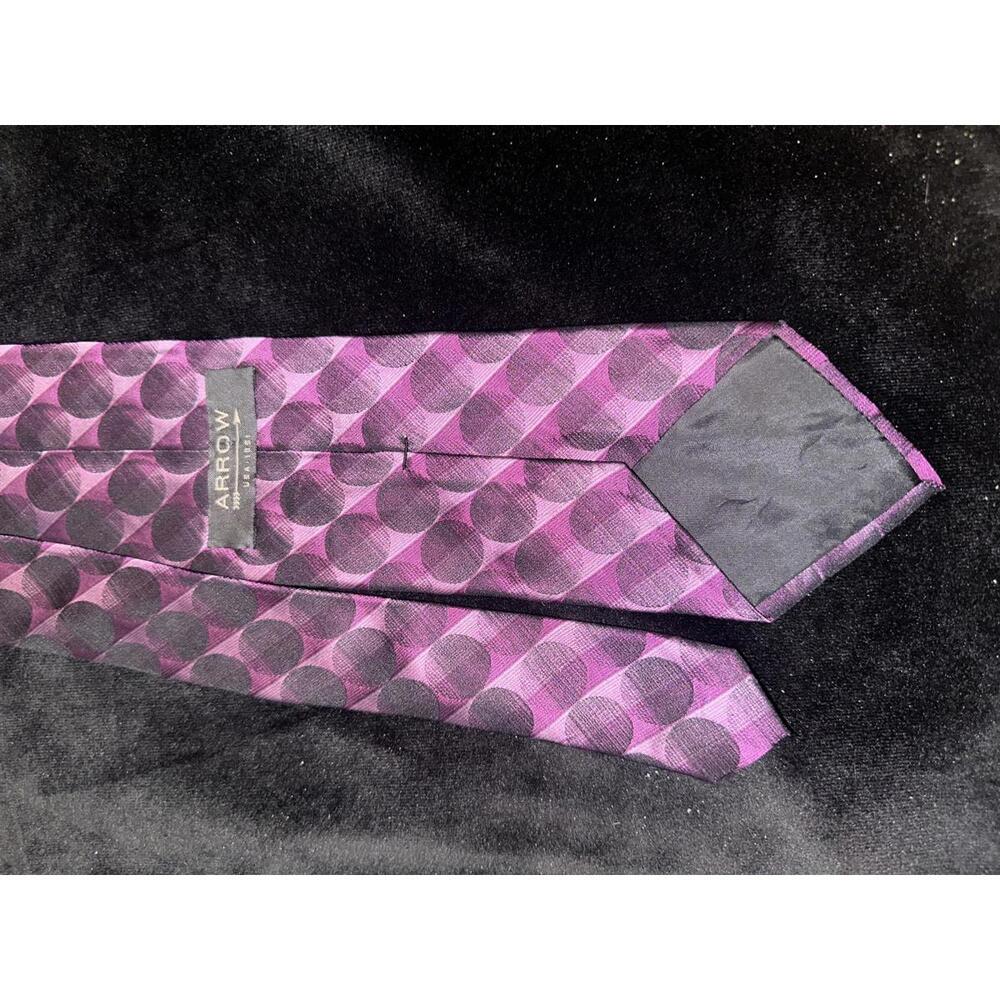 Arrow Purple and Black Patterned Men's Tie